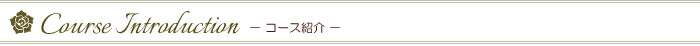 Course Introduction　－コース紹介－